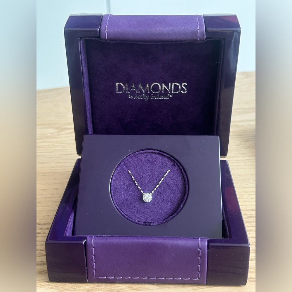 Diamond Necklace w/ Sterling Silver Chain